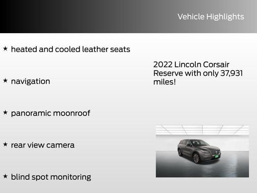 2022 Lincoln Corsair Reserve