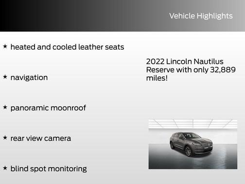 2022 Lincoln Nautilus Reserve