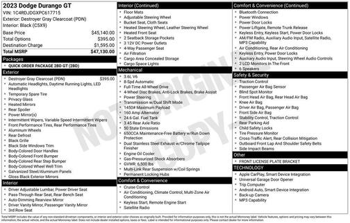2023 Dodge Durango GT AWD