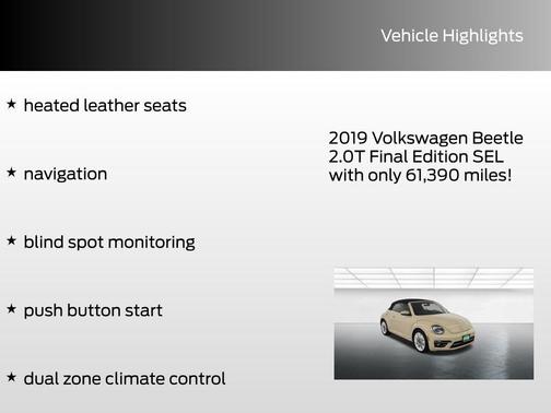 2019 Volkswagen Beetle 2.0T SE