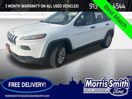 Bright White Clearcoat 2015 Jeep Cherokee Sport