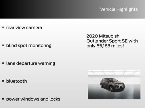 2020 Mitsubishi Outlander Sport SE