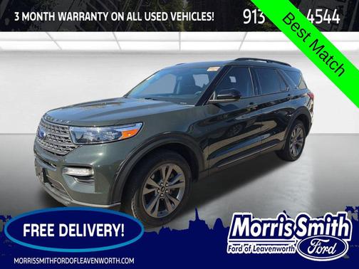 Forged Green Metallic 2023 Ford Explorer XLT