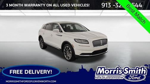 Pristine White Metallic Tri-Coat 2023 Lincoln Nautilus Reserve