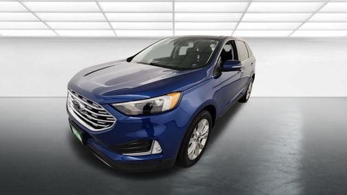 Blue Metallic 2023 Ford Edge Titanium