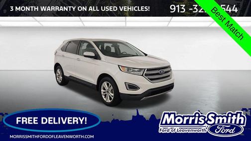 White Platinum Metallic Tri-Coat 2015 Ford Edge SEL
