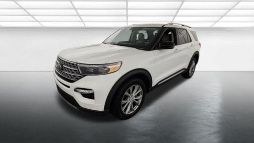 Star White Metallic Tri-Coat 2023 Ford Explorer Limited
