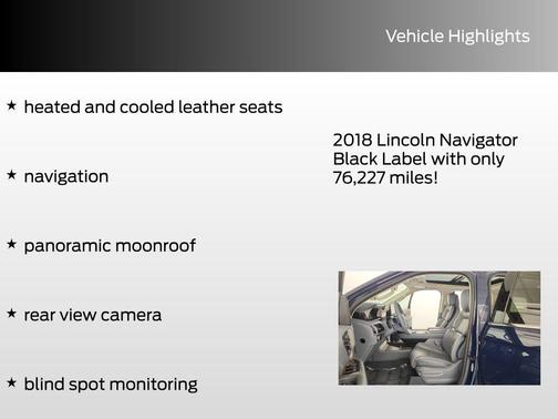 2018 Lincoln Navigator Black Label