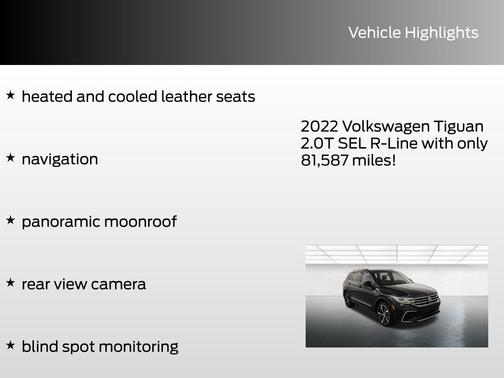 2022 Volkswagen Tiguan 2.0T SEL R-Line 4MOTION