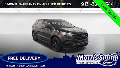 Agate Black Metallic 2022 Ford Edge SE