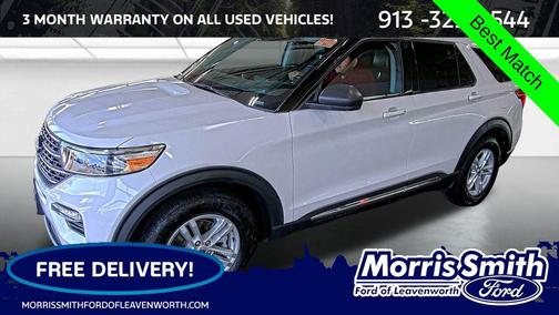 White Metallic 2022 Ford Explorer XLT