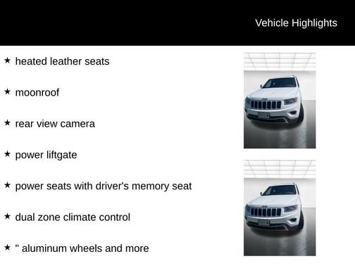 Bright White Clearcoat 2014 Jeep Grand Cherokee Limited