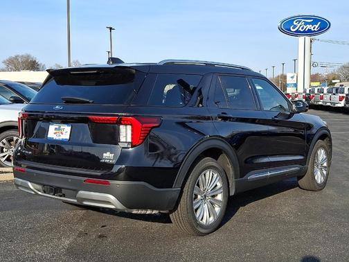 Agate Black Metallic 2025 Ford Explorer Platinum