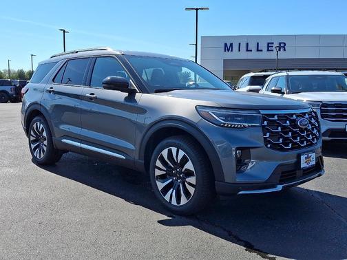 Carbonized Gray Metallic 2026 Ford Explorer Platinum
