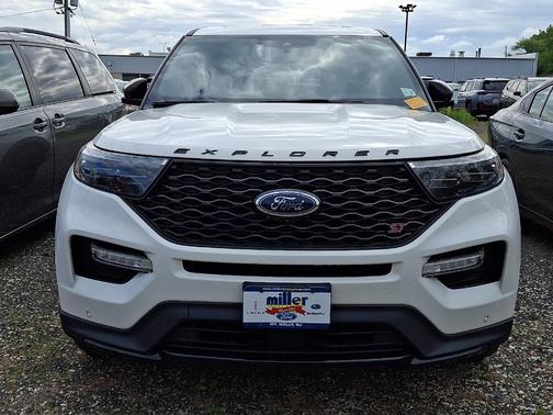 Star White Metallic Tri-Coat 2021 Ford Explorer ST