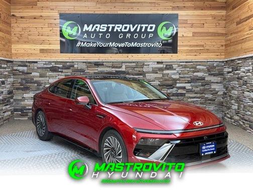 Red 2025 Hyundai SONATA Hybrid Limited