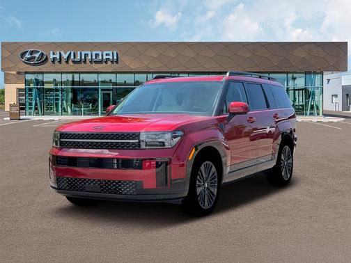 Red 2026 Hyundai SANTA FE HEV Calligraphy