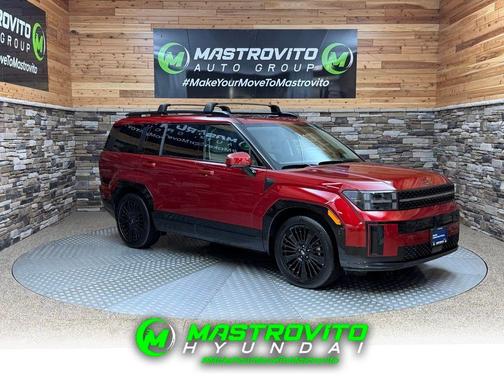 Red 2025 Hyundai SANTA FE HEV Calligraphy