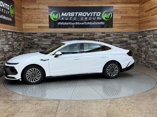 White 2025 Hyundai SONATA Hybrid SEL