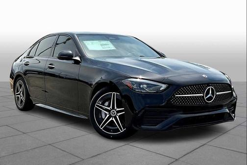 Black 2025 Mercedes-Benz C-Class C 300