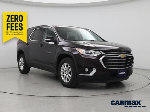 Burgundy 2021 Chevrolet Traverse LT Leather