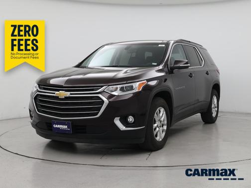 Burgundy 2021 Chevrolet Traverse LT Leather