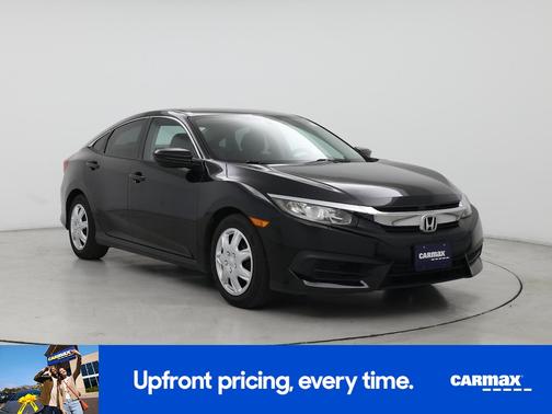 Black 2017 Honda Civic LX