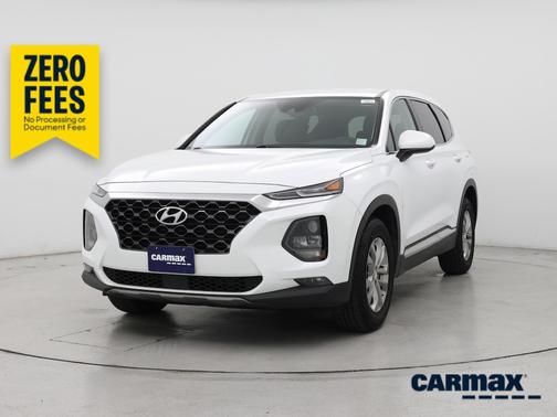 White 2020 Hyundai SANTA FE SEL
