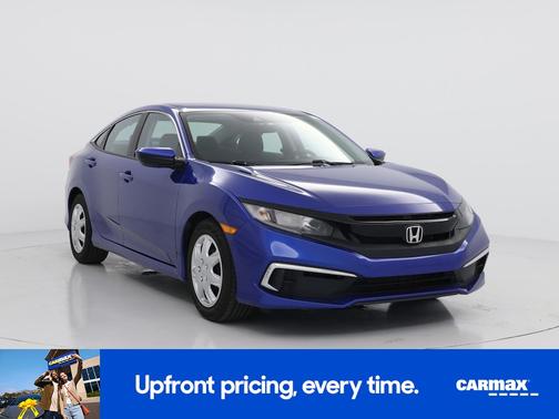 Blue 2021 Honda Civic LX