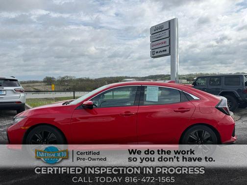 Red 2019 Honda Civic EX