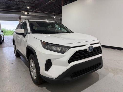 Super White 2021 Toyota RAV4 Hybrid LE