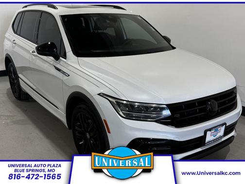 White Pearl 2022 Volkswagen Tiguan 2.0T SE R-Line Black