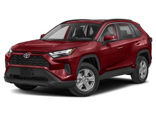 Red 2022 Toyota RAV4 Hybrid XLE