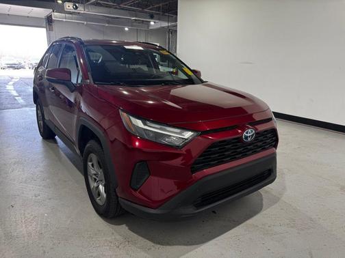 Red 2022 Toyota RAV4 Hybrid XLE