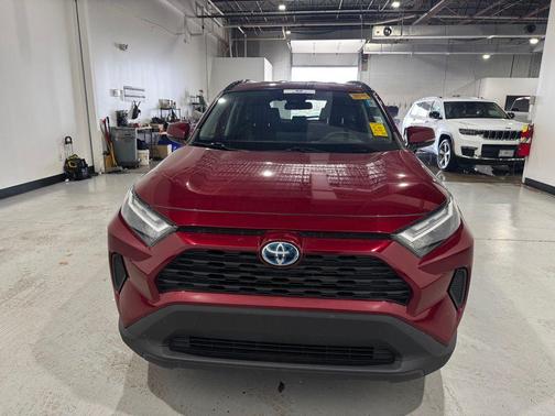 Red 2022 Toyota RAV4 Hybrid XLE