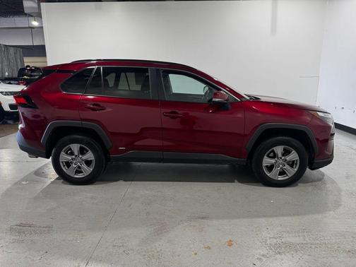 Red 2022 Toyota RAV4 Hybrid XLE
