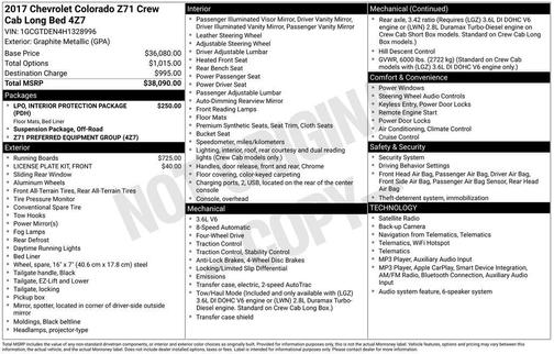 Graphite Metallic 2017 Chevrolet Colorado Z71
