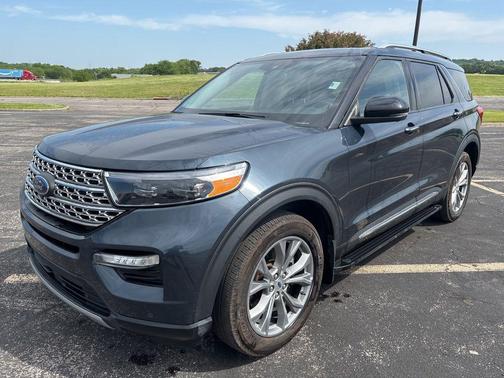 Stone Blue Metallic 2022 Ford Explorer Limited