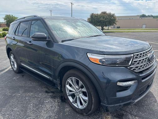 Stone Blue Metallic 2022 Ford Explorer Limited