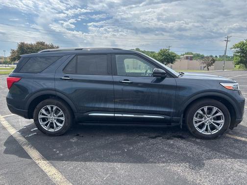 Stone Blue Metallic 2022 Ford Explorer Limited