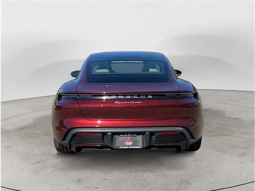 Cherry Metallic 2021 Porsche Taycan Turbo