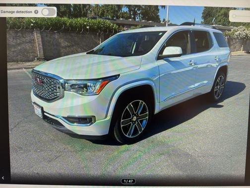 White Frost Tricoat 2017 GMC Acadia Denali