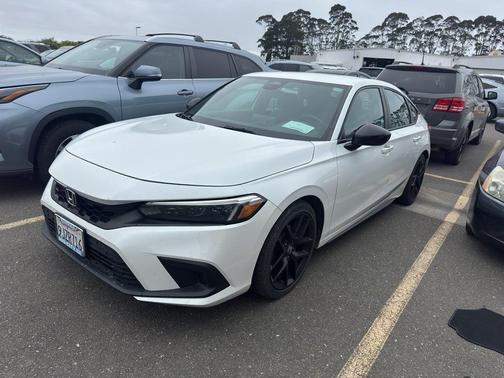 Platinum White Pearl 2024 Honda Civic Sport