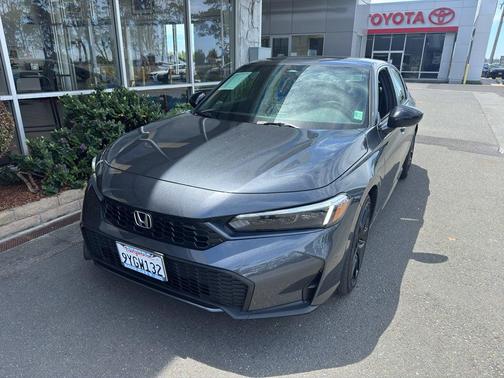 Gray 2026 Honda Civic Hybrid Sport