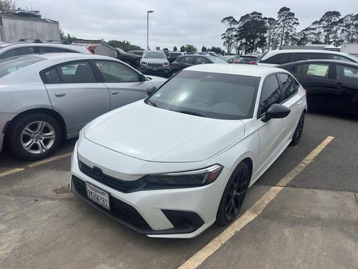 Platinum White Pearl 2024 Honda Civic Sport
