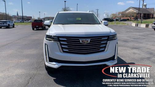 Crystal White Tricoat 2024 Cadillac Escalade ESV Premium Luxury Platinum