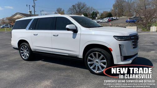 Crystal White Tricoat 2024 Cadillac Escalade ESV Premium Luxury Platinum