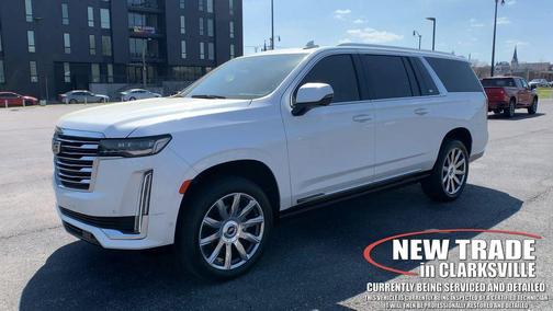 Crystal White Tricoat 2024 Cadillac Escalade ESV Premium Luxury Platinum