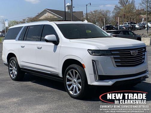 Crystal White Tricoat 2024 Cadillac Escalade ESV Premium Luxury Platinum