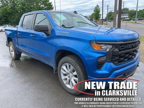 Glacier Blue Metallic 2022 Chevrolet Silverado 1500 Custom